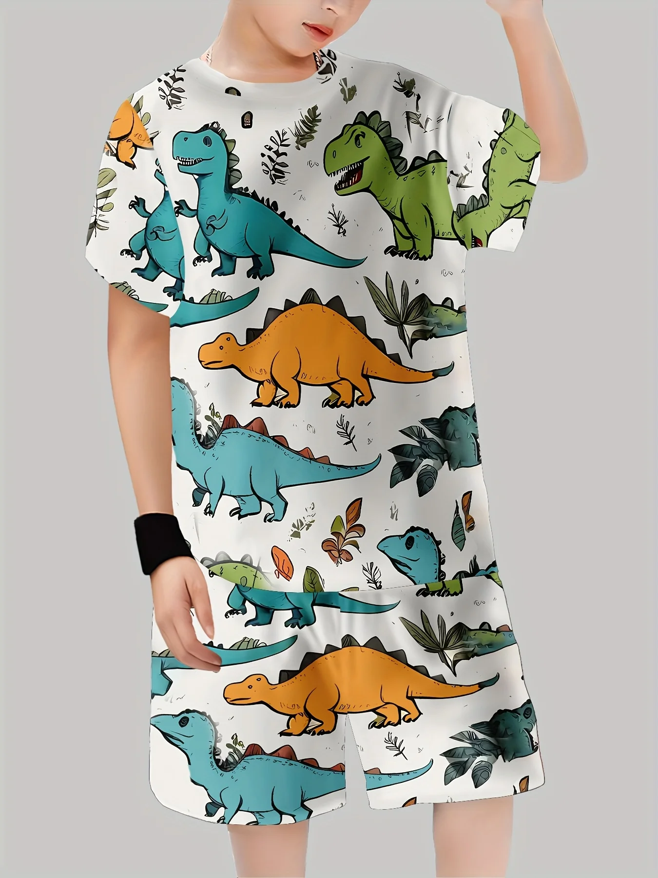 New Dinosaur Printed Outfits T - Baby Clothing Girls review and price