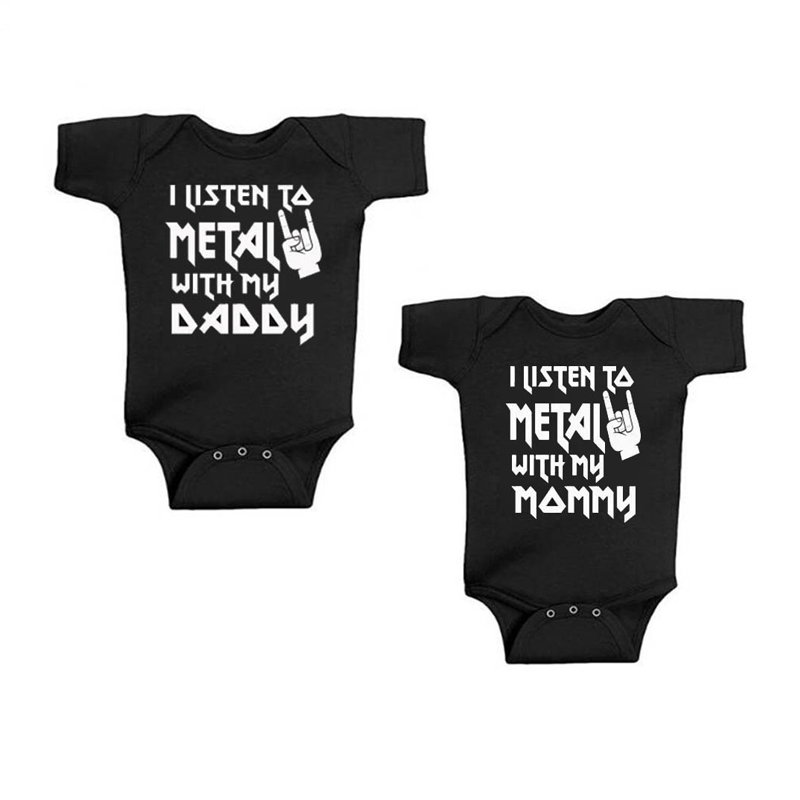 I Listen to Metal with My Dadd - Baby Clothing Brand review and price