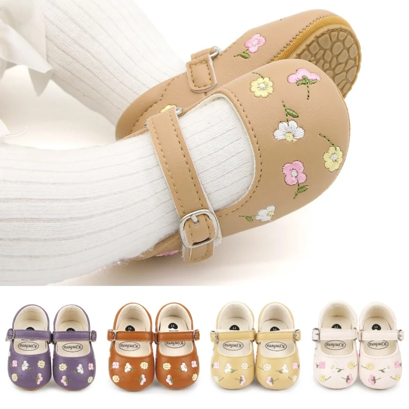 Baby Girls Mary Jane Flats PU  - Baby Clothing Embroidery review and price