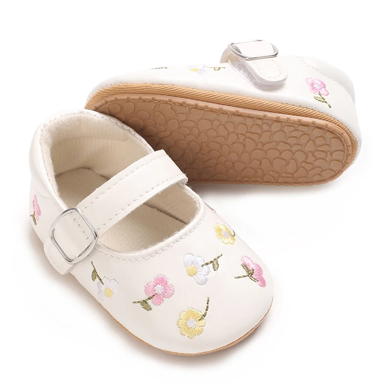 Baby Girls Mary Jane Flats PU  - Baby Clothing Embroidery review and price