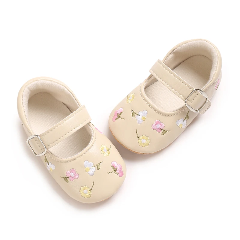 Baby Girls Mary Jane Flats PU  - Baby Clothing Embroidery review and price