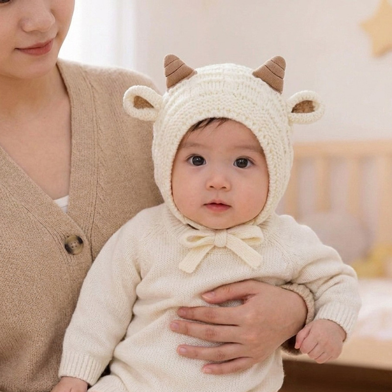 Baby Winter Knitted  Warm Hat  - Baby Hat Beanie review and price