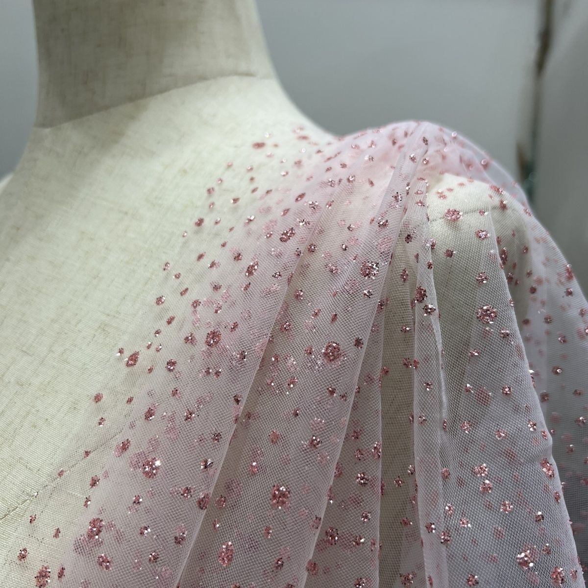 Sparkling bronzing pink dot me - Baby Clothing Fabric review and price